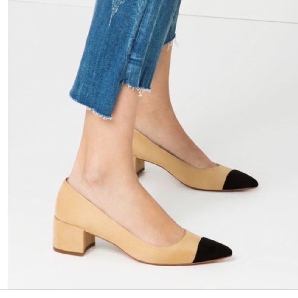Zara Suede Block heels shoes (chanel inspiration)